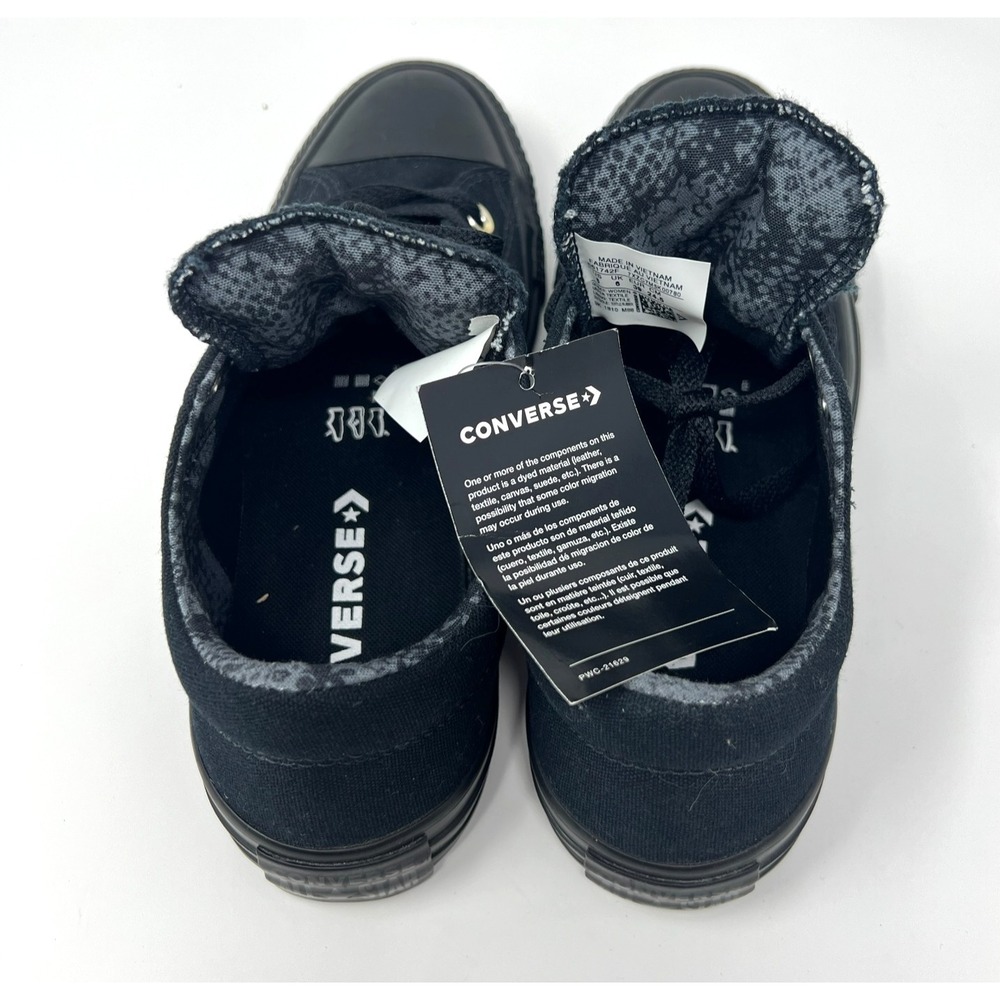 Converse CTAS Madison Low‎ Triple Black/Gold Women Size 8 "Black Mason" - Picture 4 of 10